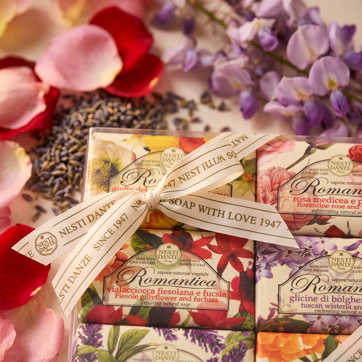 Nesti Dante Romantica Gift Set | 6 Floral Soaps