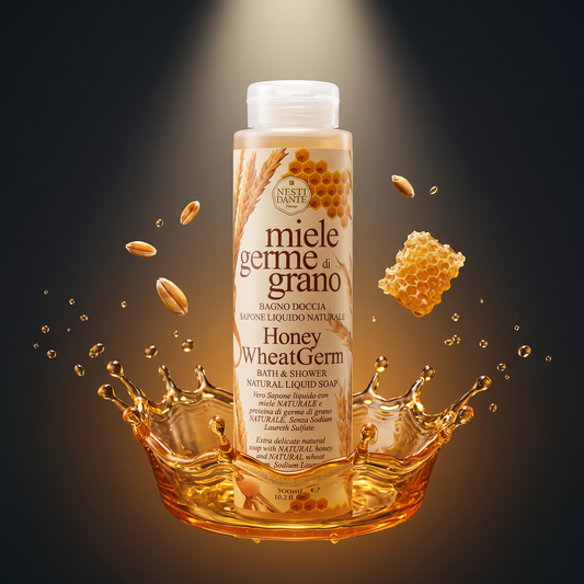 Nesti Dante Honey & Wheat Germ Shower Gel 300ml | Golden Nourishing Wash