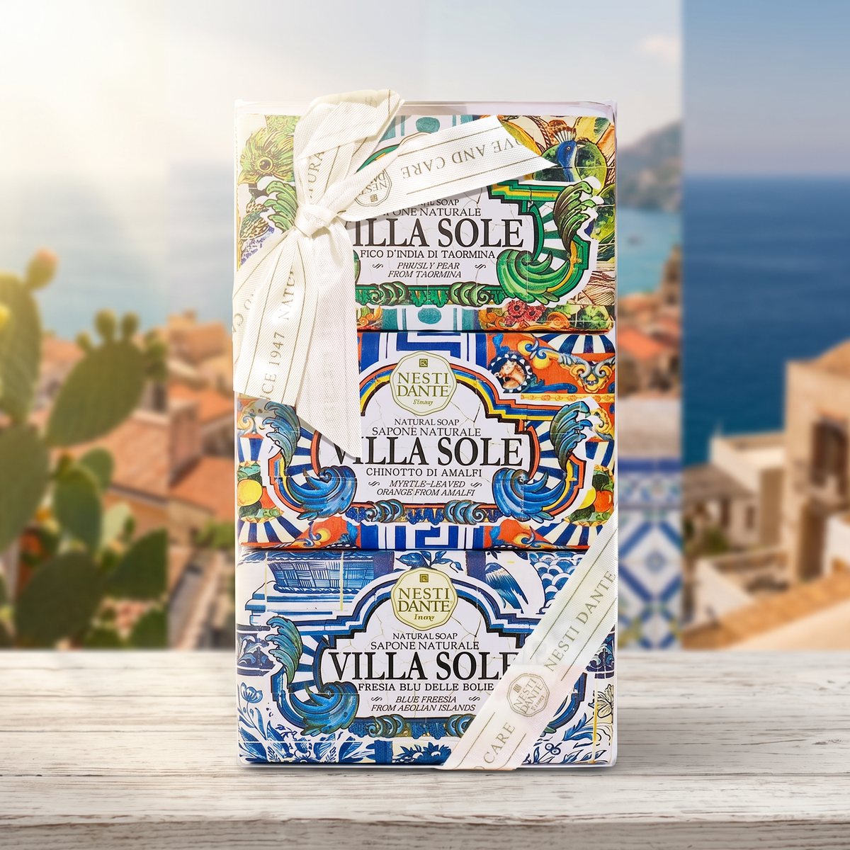 Nesti Dante Villa Sole Collection Gift Set | 3 Coastal Italian Soaps