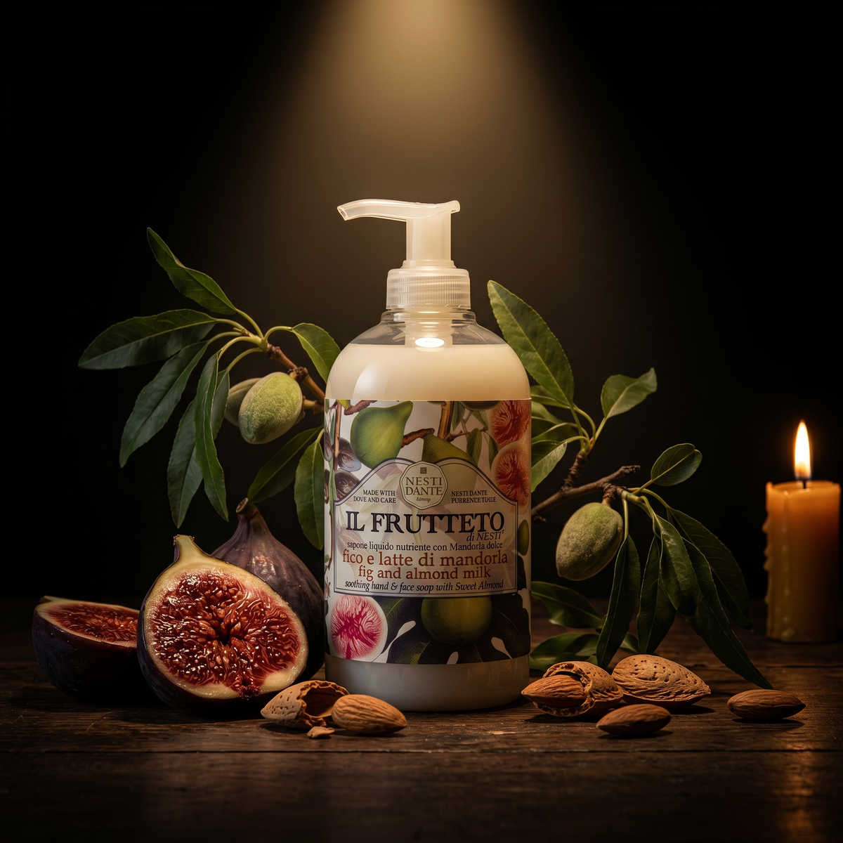 Nesti Dante Fig & Almond Milk Liquid Soap 500ml | Soothing Almond Milk Wash
