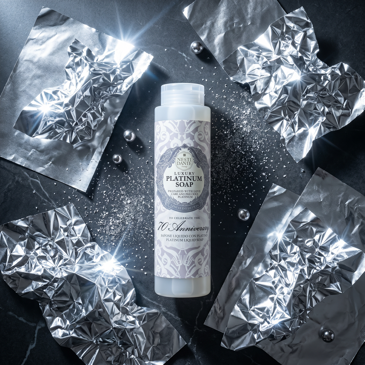 Nesti Dante Platinum Shower Gel 300ml | Silky Platinum Infused Wash
