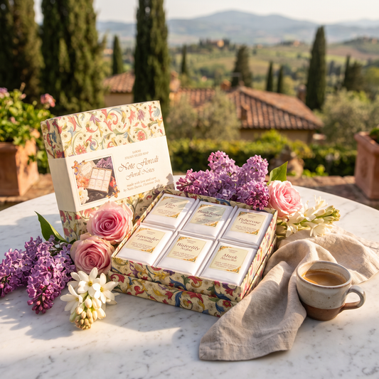 Nesti Dante Floral Notes Gift Set | 6 Italian Floral Soaps 100g
