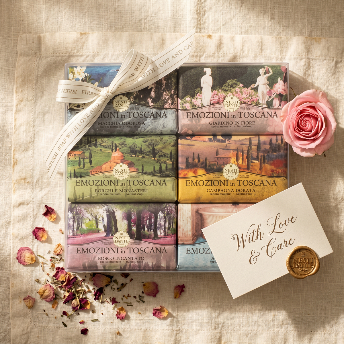 Nesti Dante Emozioni in Toscana Gift Set | 6 Tuscan-Inspired Soaps