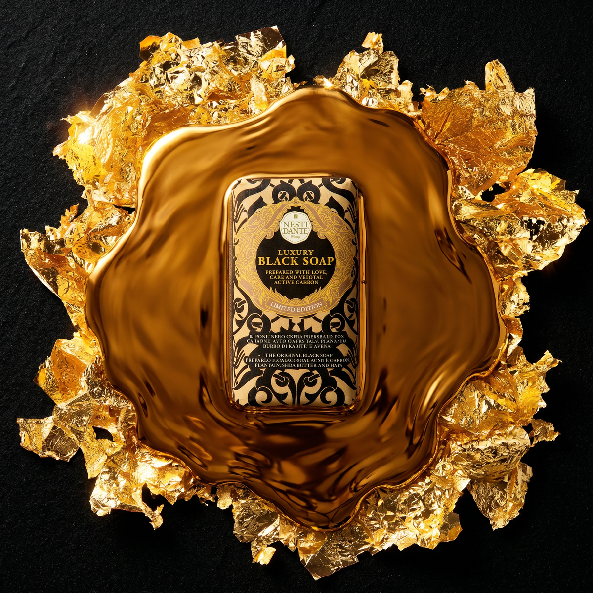 Nesti Dante Black Soap 250g | Active Carbon Detox Bar