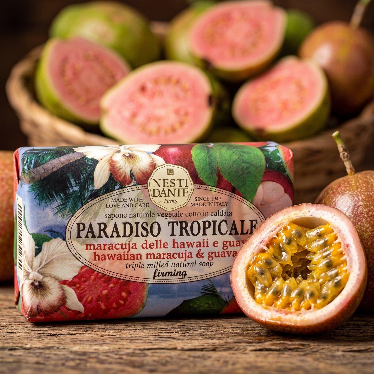 Nesti Dante Hawaiian Maracuja & Guava Soap 250g | Tropical Fruit Fragrance