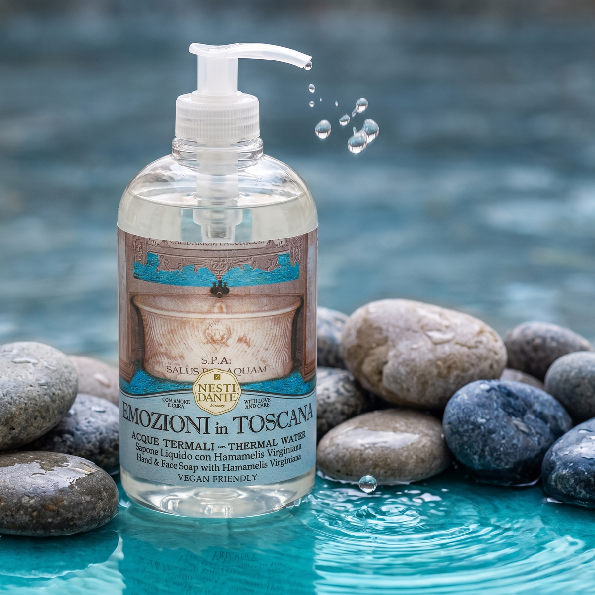 Nesti Dante Thermal Water & Hamamelis Liquid Soap 500ml | Mineral-Rich Wash
