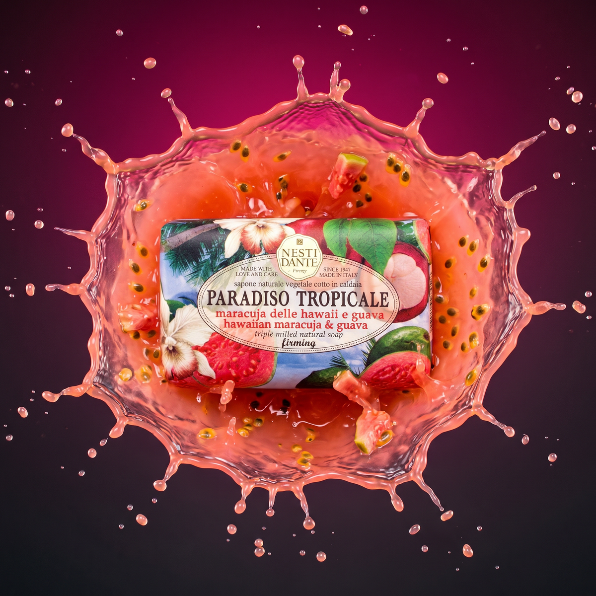 Nesti Dante Hawaiian Maracuja & Guava Soap 250g | Tropical Fruit Fragrance