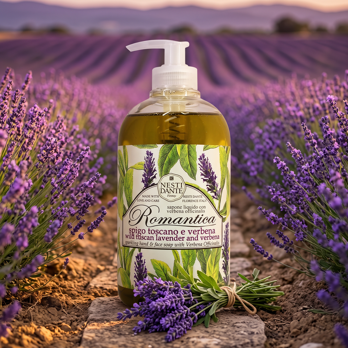 Nesti Dante Lavender & Verbena Liquid Soap 500ml | Aromatic Relaxing Wash
