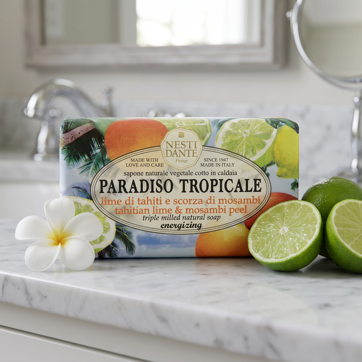 Nesti Dante Tahitian Lime & Mosambi Peel Soap 250g | Zesty Citrus Fragrance