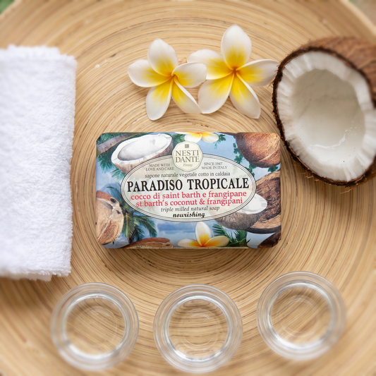 Nesti Dante St. Barths Coconut & Frangipani Soap 250g | Tropical Island Fragrance