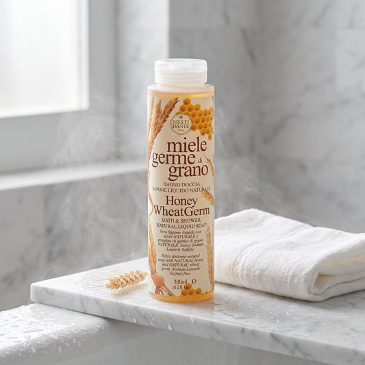 Nesti Dante Honey & Wheat Germ Shower Gel 300ml | Golden Nourishing Wash