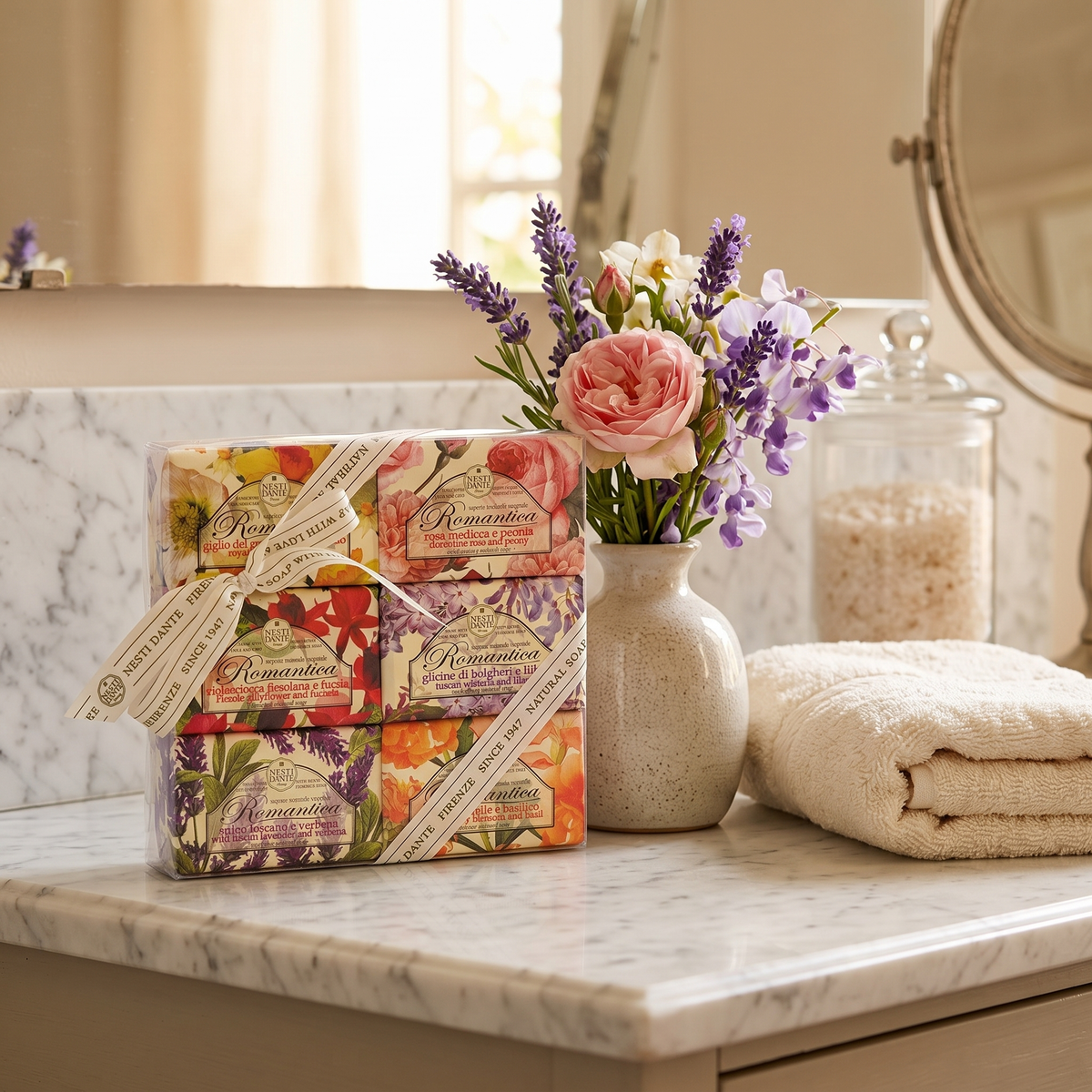 Nesti Dante Romantica Gift Set | 6 Floral Soaps