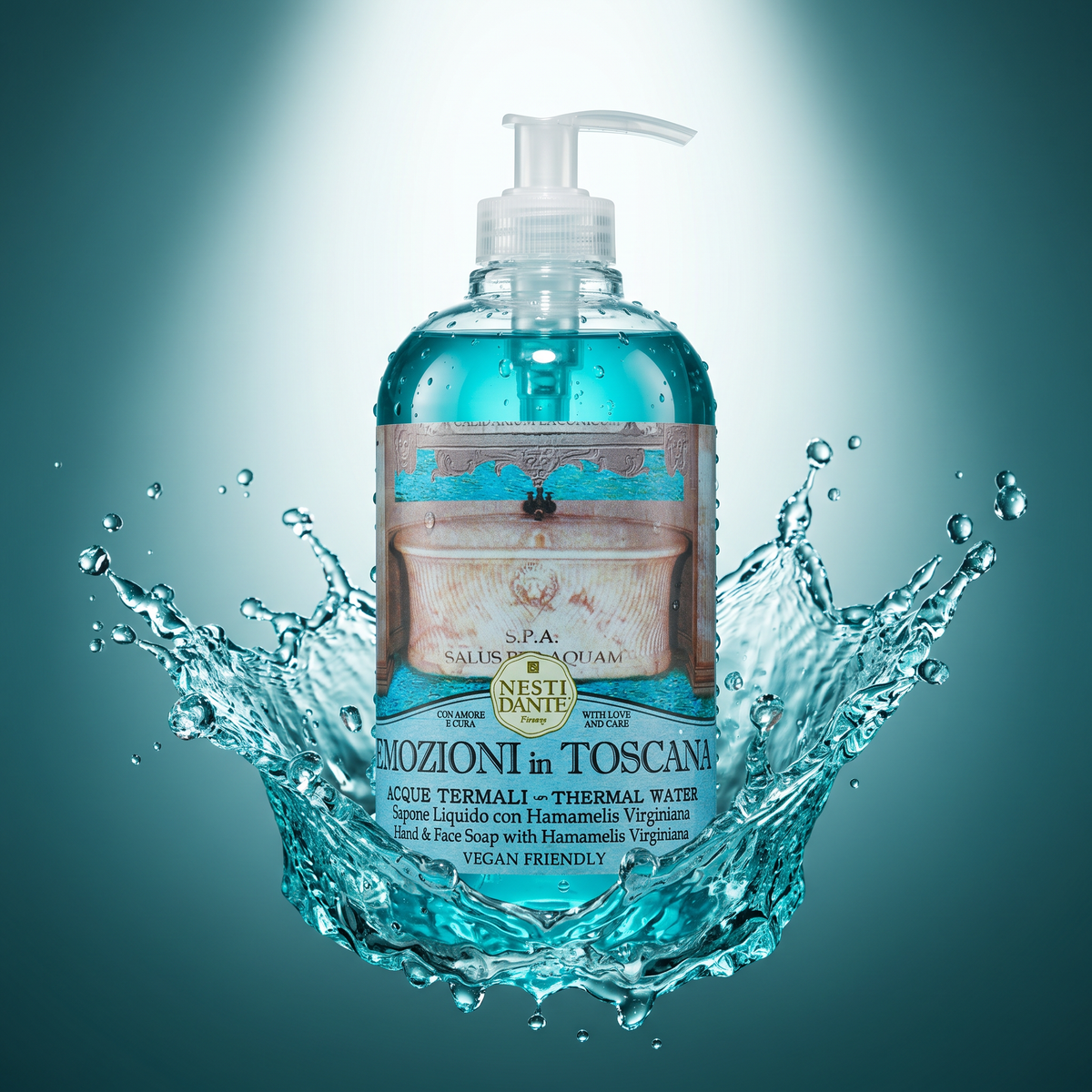Nesti Dante Thermal Water & Hamamelis Liquid Soap 500ml | Mineral-Rich Wash