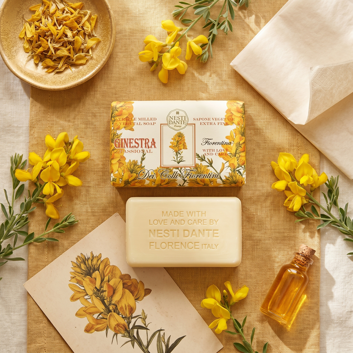 Nesti Dante Wild Broom Soap 250g | Ginestra Tuscan Hillside Scent