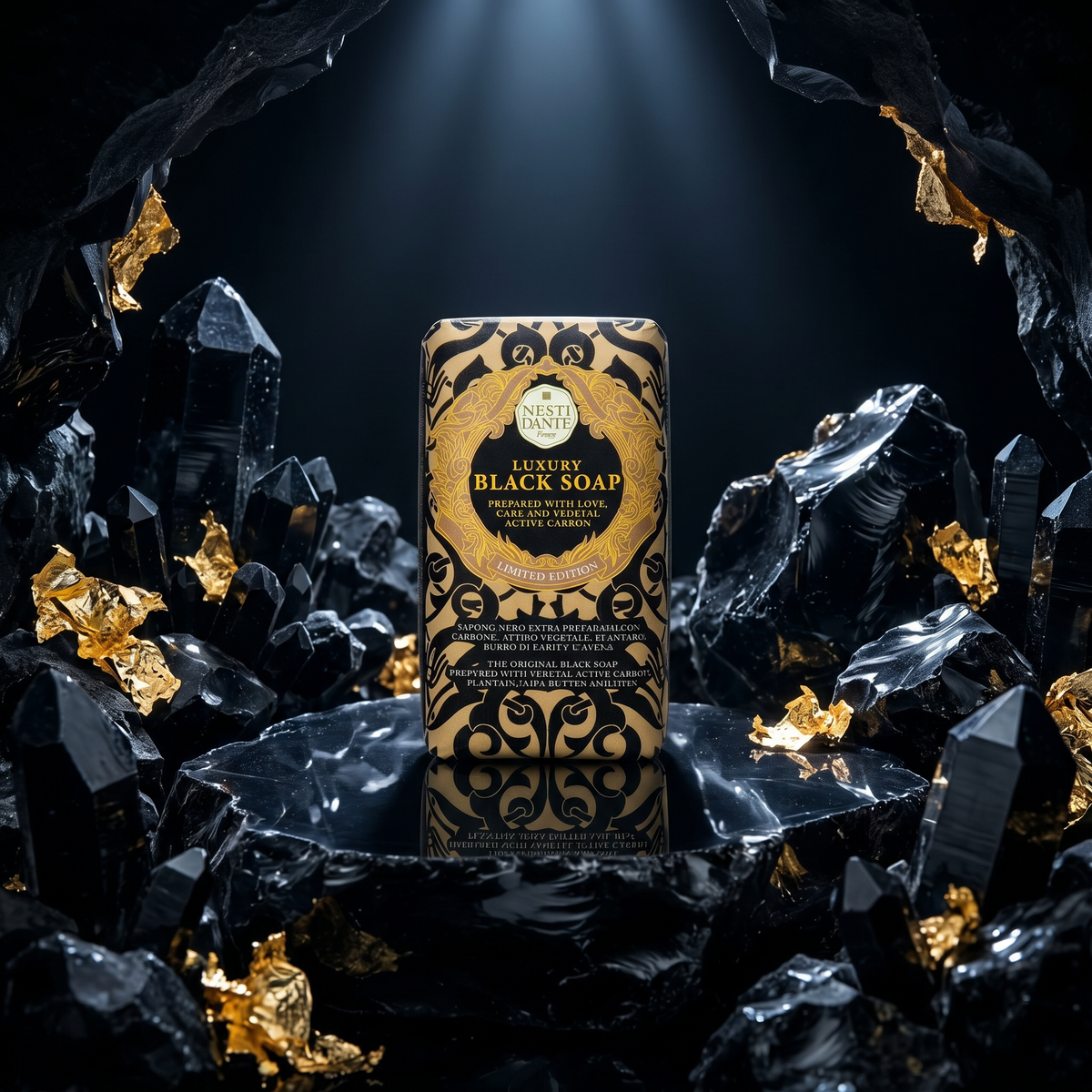 Nesti Dante Black Soap 250g | Active Carbon Detox Bar