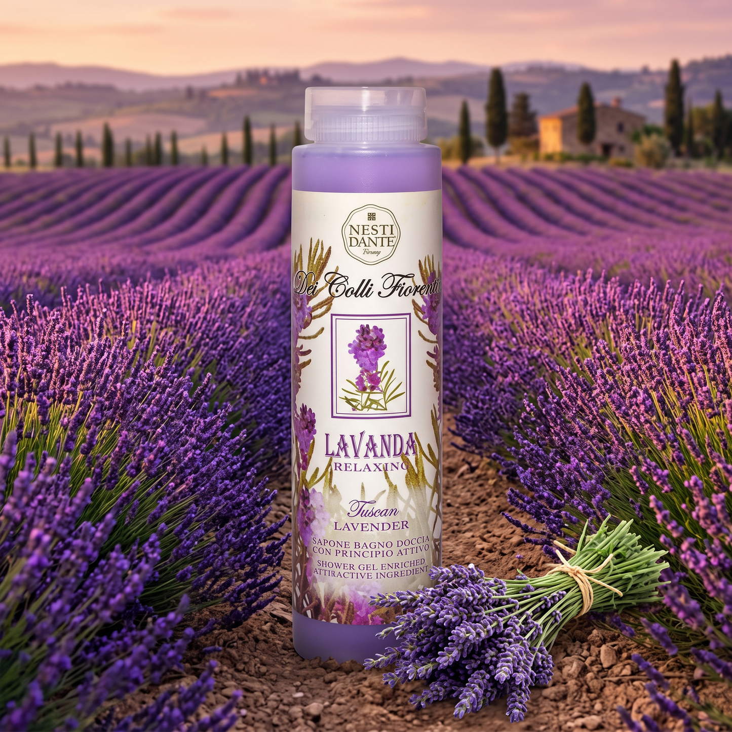 Nesti Dante Tuscan Lavender Shower Gel 300ml | Florentine Hills Fragrance