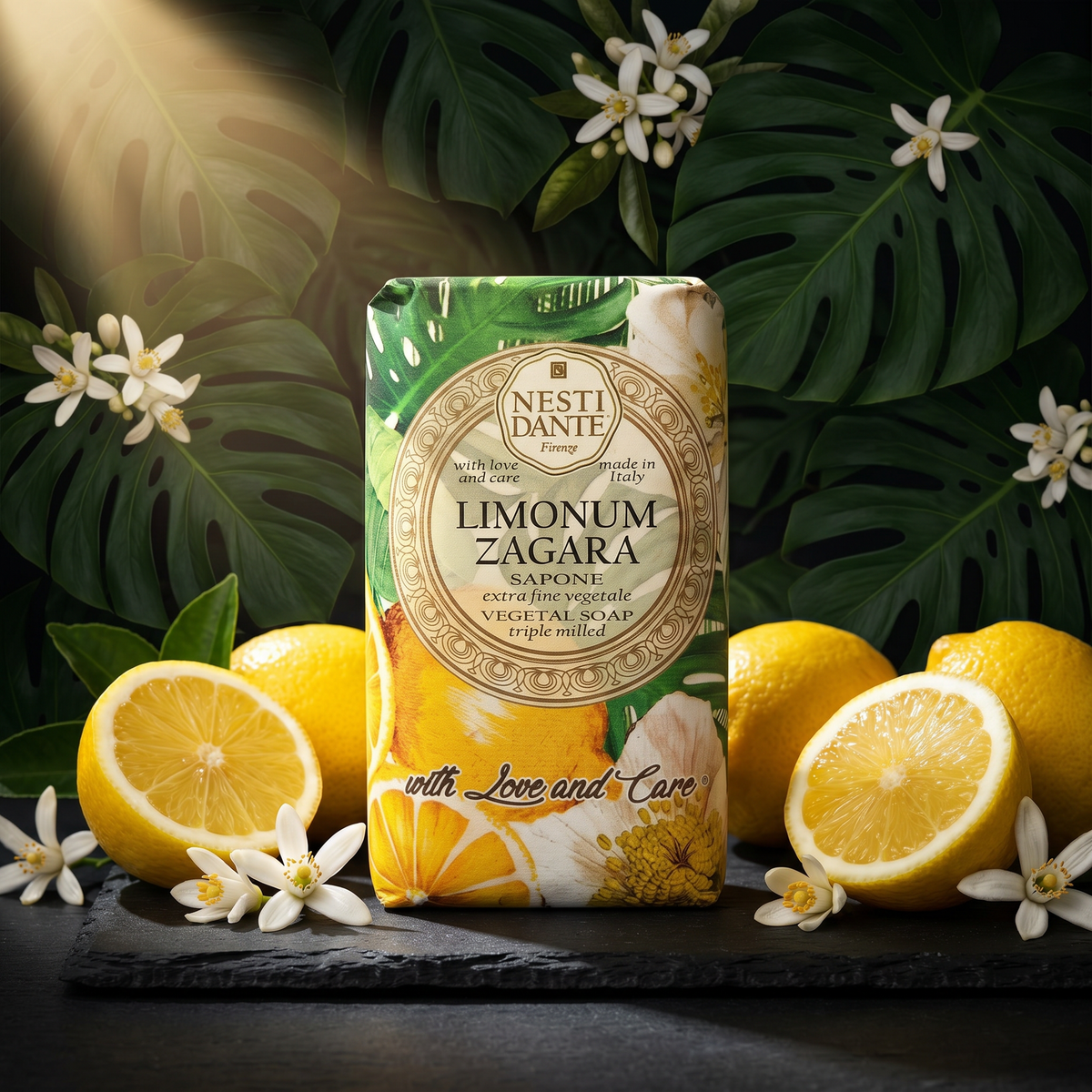 Nesti Dante Limonum Zagara Soap 250g | Lemon Citrus Fragrance