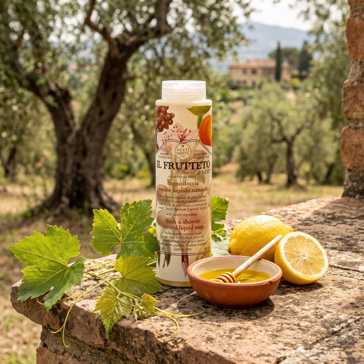 Nesti Dante Red Grape & Lemon Shower Gel 300ml | Olive Oil & Lemon Nectar