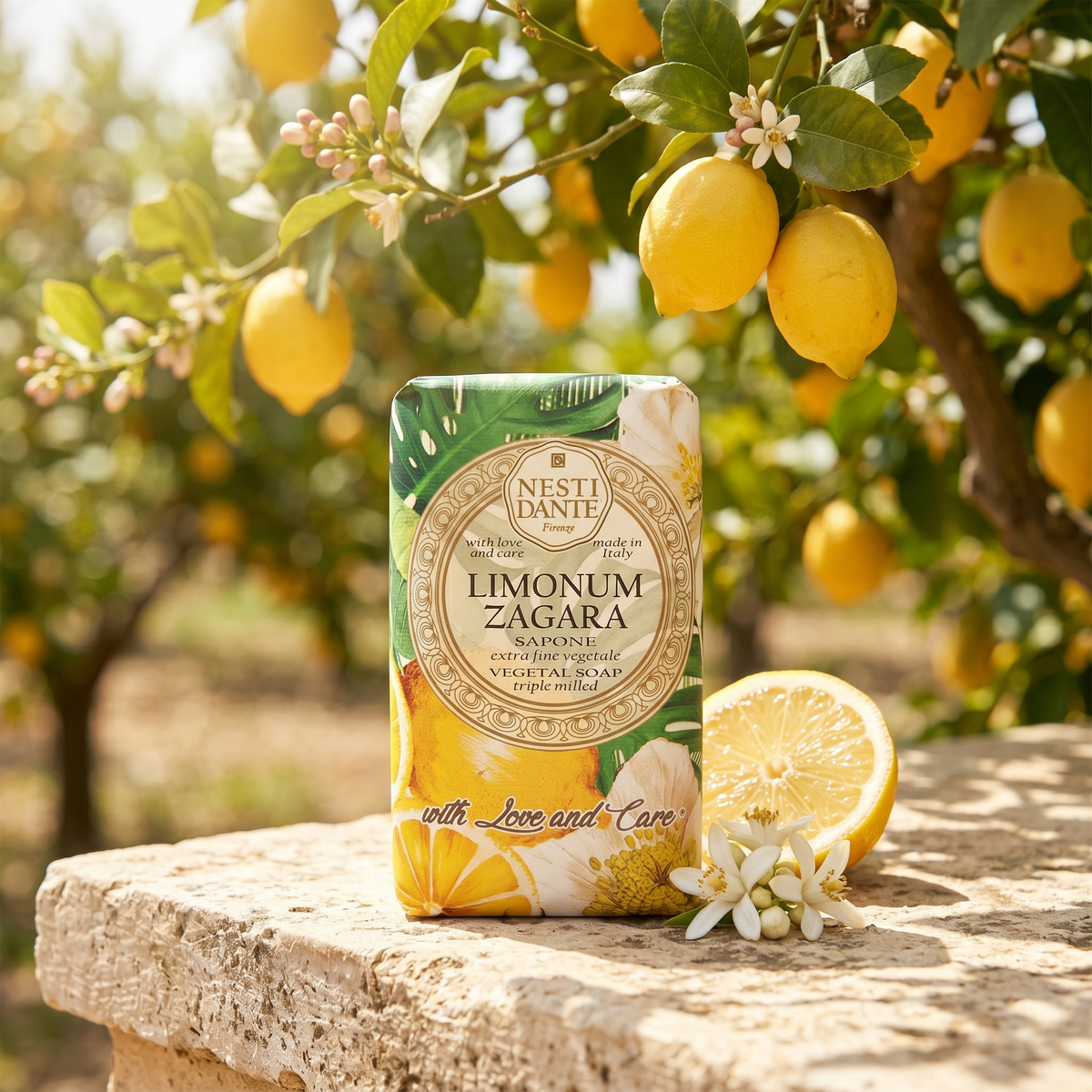 Nesti Dante Limonum Zagara Soap 250g | Lemon Citrus Fragrance