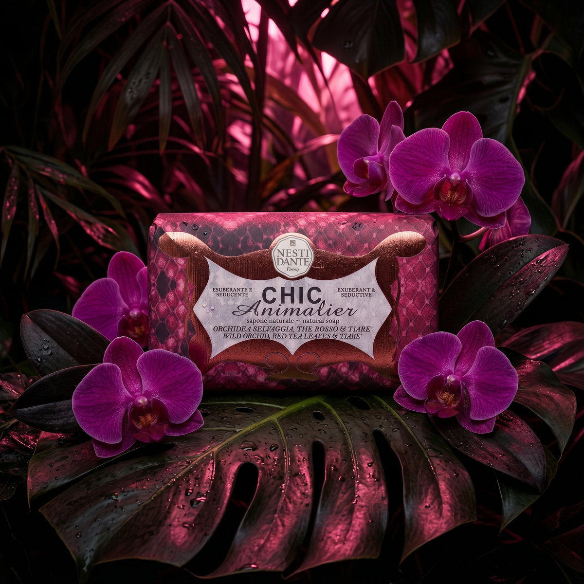 Nesti Dante Snake Soap 250g | Wild Orchid & Red Tea