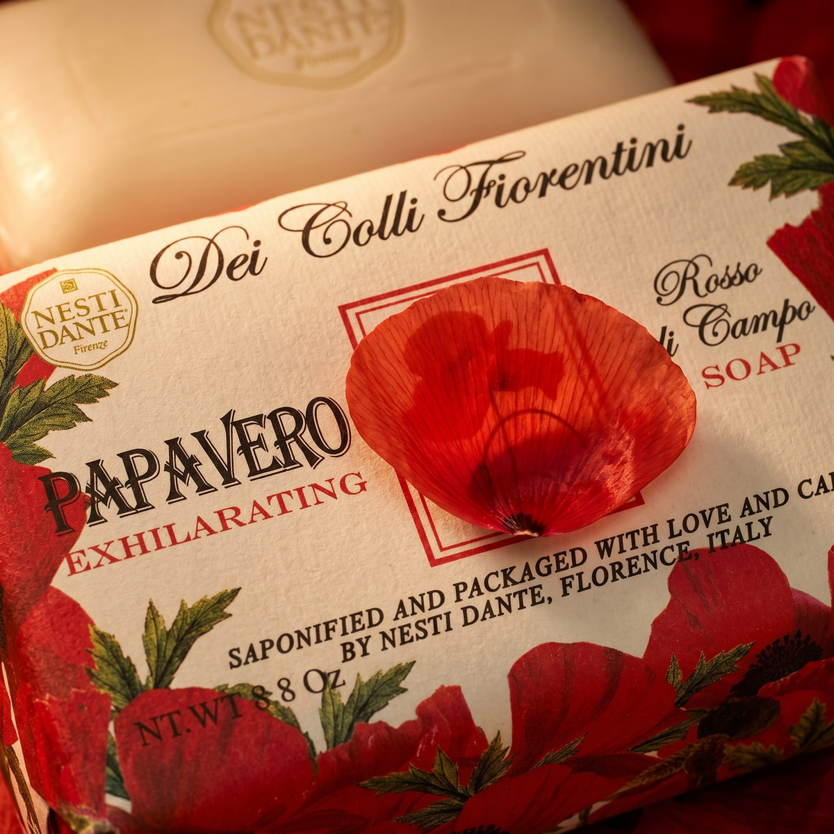 Nesti Dante Poppy Soap 250g | Wild Tuscan Poppy Field