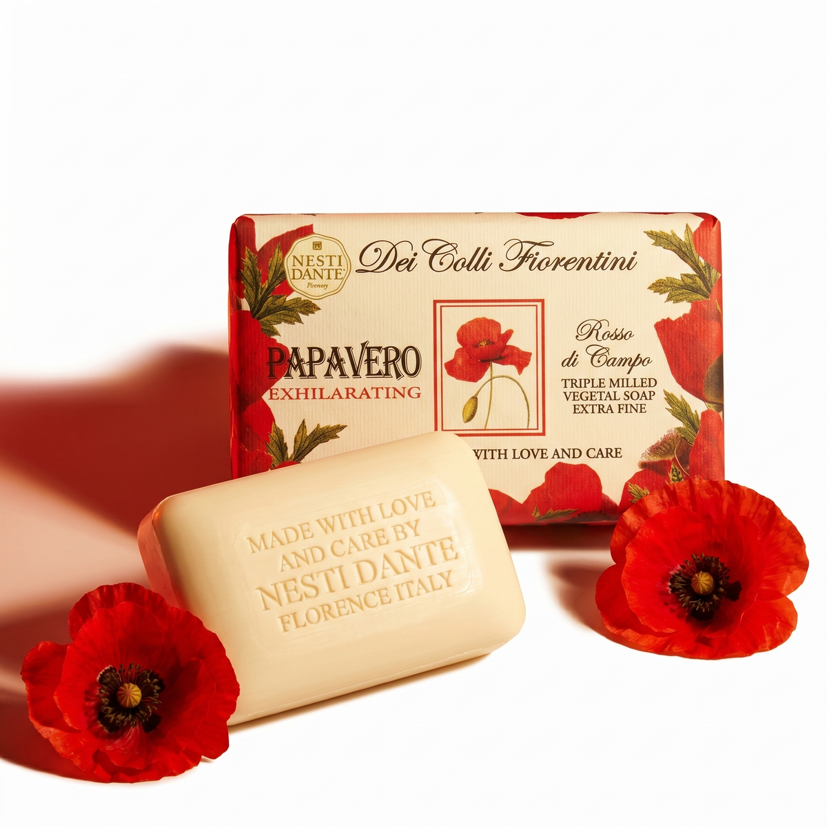 Nesti Dante Poppy Soap 250g | Wild Tuscan Poppy Field