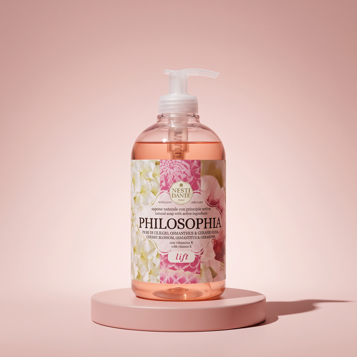 Nesti Dante Lift Liquid Soap 500ml | Firming Cherry Blossom & Geranium