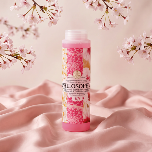 Nesti Dante Philosophia Lift Shower Gel 300ml | Cherry Blossom, Osmanthus & Geranium | Vitamin A & E