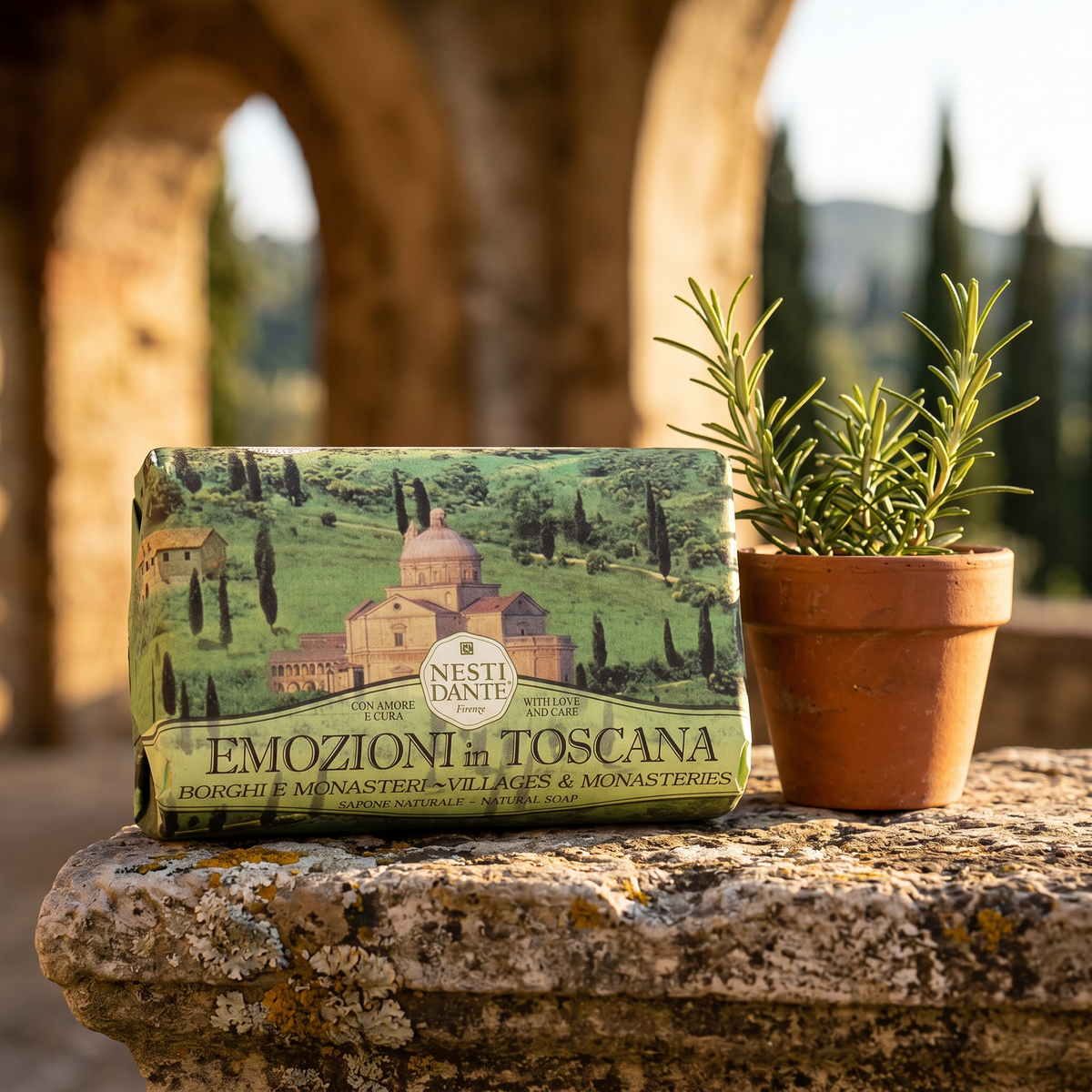 Nesti Dante Villages & Monasteries Soap 250g | Earthy Tuscan Fragrance
