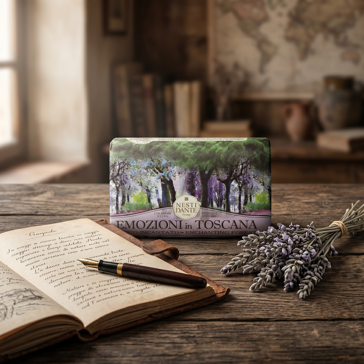 Nesti Dante Enchanting Forest Soap 250g | Woody Tuscan Fragrance