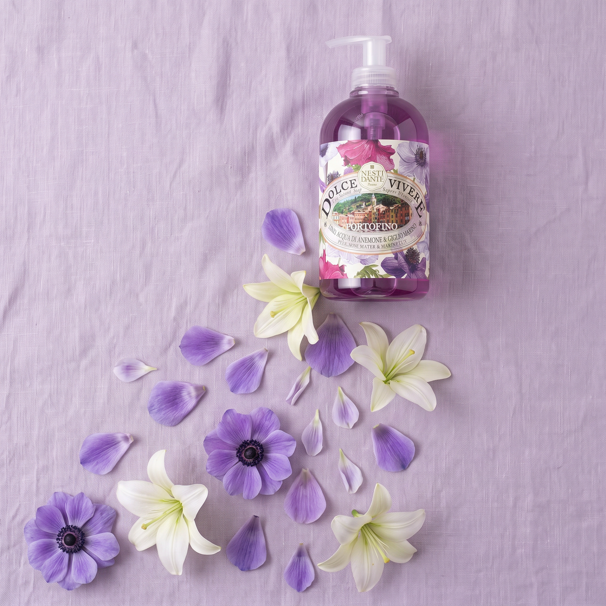 Nesti Dante Portofino Liquid Soap 500ml | Flax & Rose Water Wash