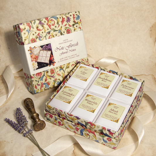 Nesti Dante Floral Notes Gift Set | 6 Italian Floral Soaps 100g