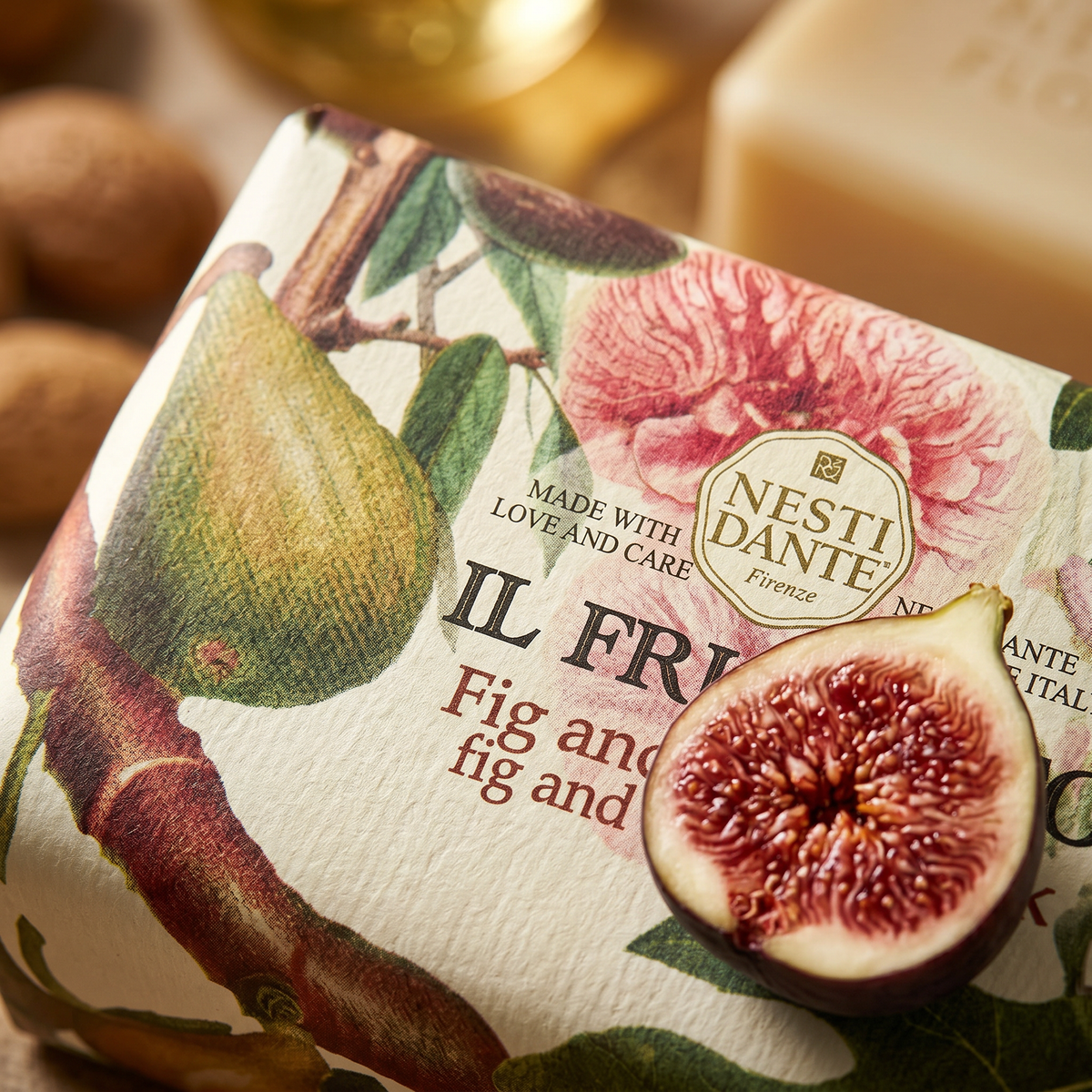 Nesti Dante Fig & Almond Milk Soap 250g | Moisturizing Italian Soap