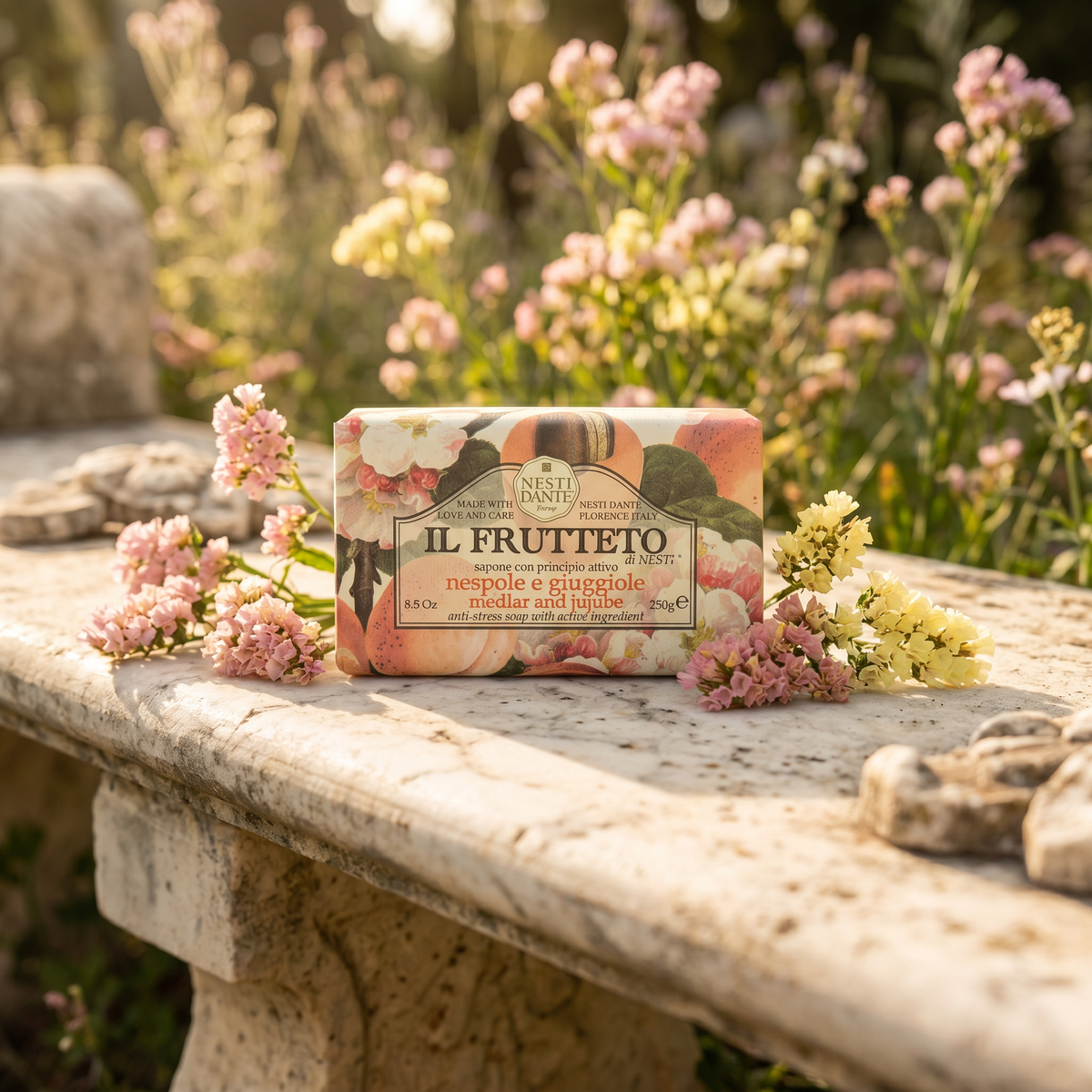 Nesti Dante Medlar & Jujube Soap 250g | Anti-Stress Italian Soap