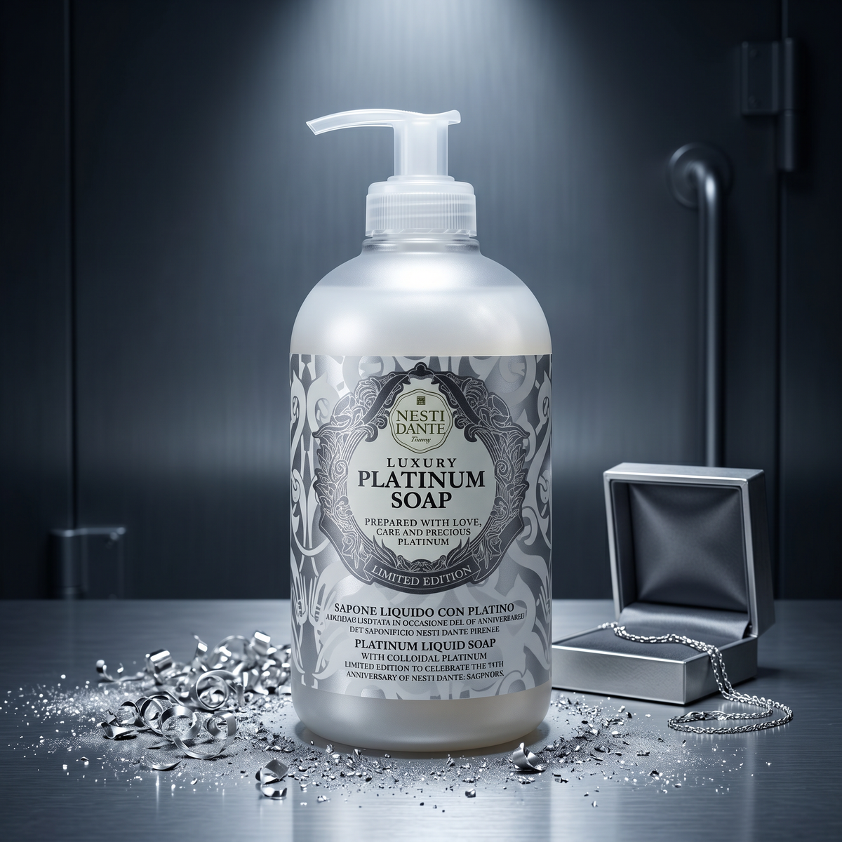 Nesti Dante Platinum Liquid Soap 500ml | Silky Platinum Infused Wash
