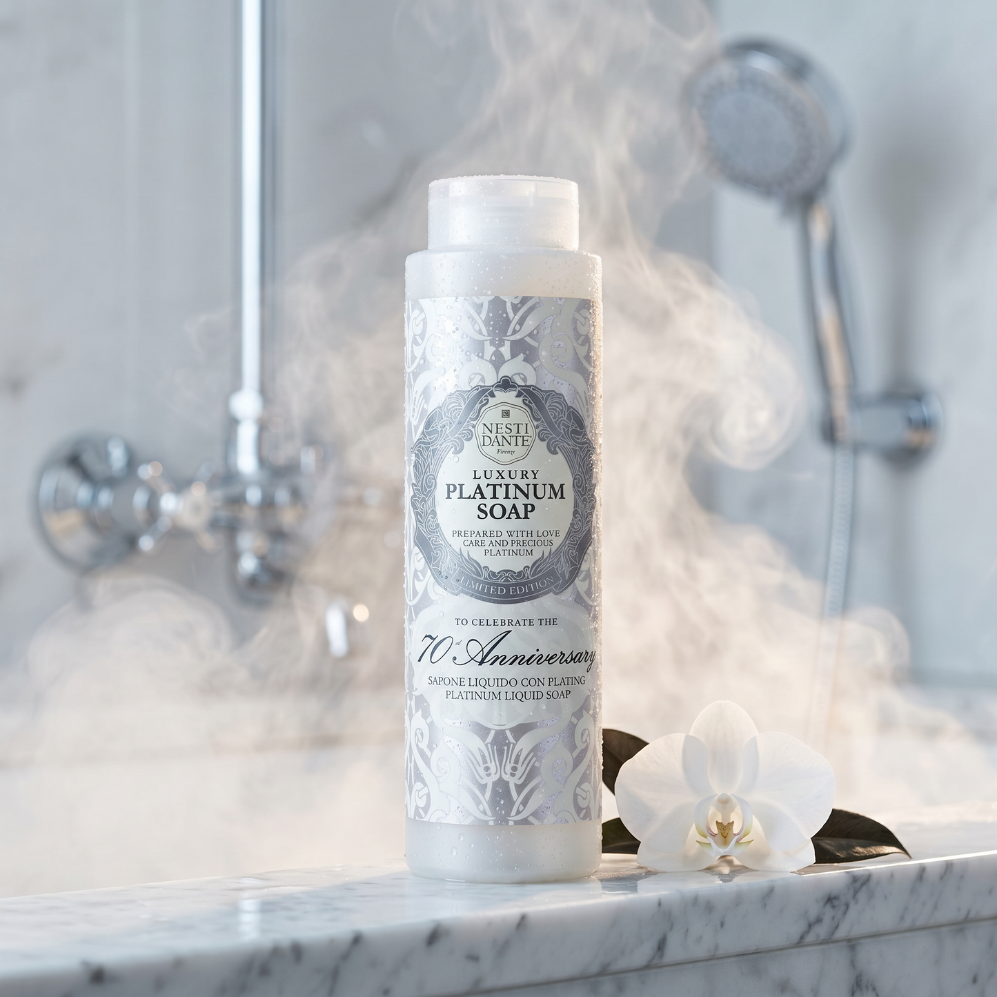 Nesti Dante Platinum Shower Gel 300ml | Silky Platinum Infused Wash