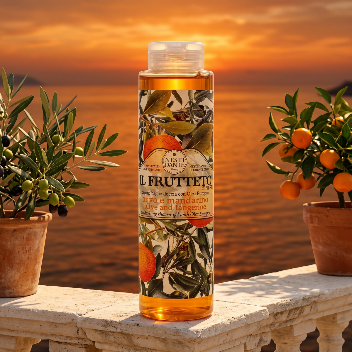Nesti Dante Olive Oil & Tangerine Shower Gel 300ml | Moisturizing Citrus Wash