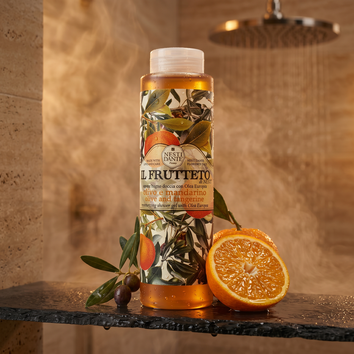 Nesti Dante Olive Oil & Tangerine Shower Gel 300ml | Moisturizing Citrus Wash