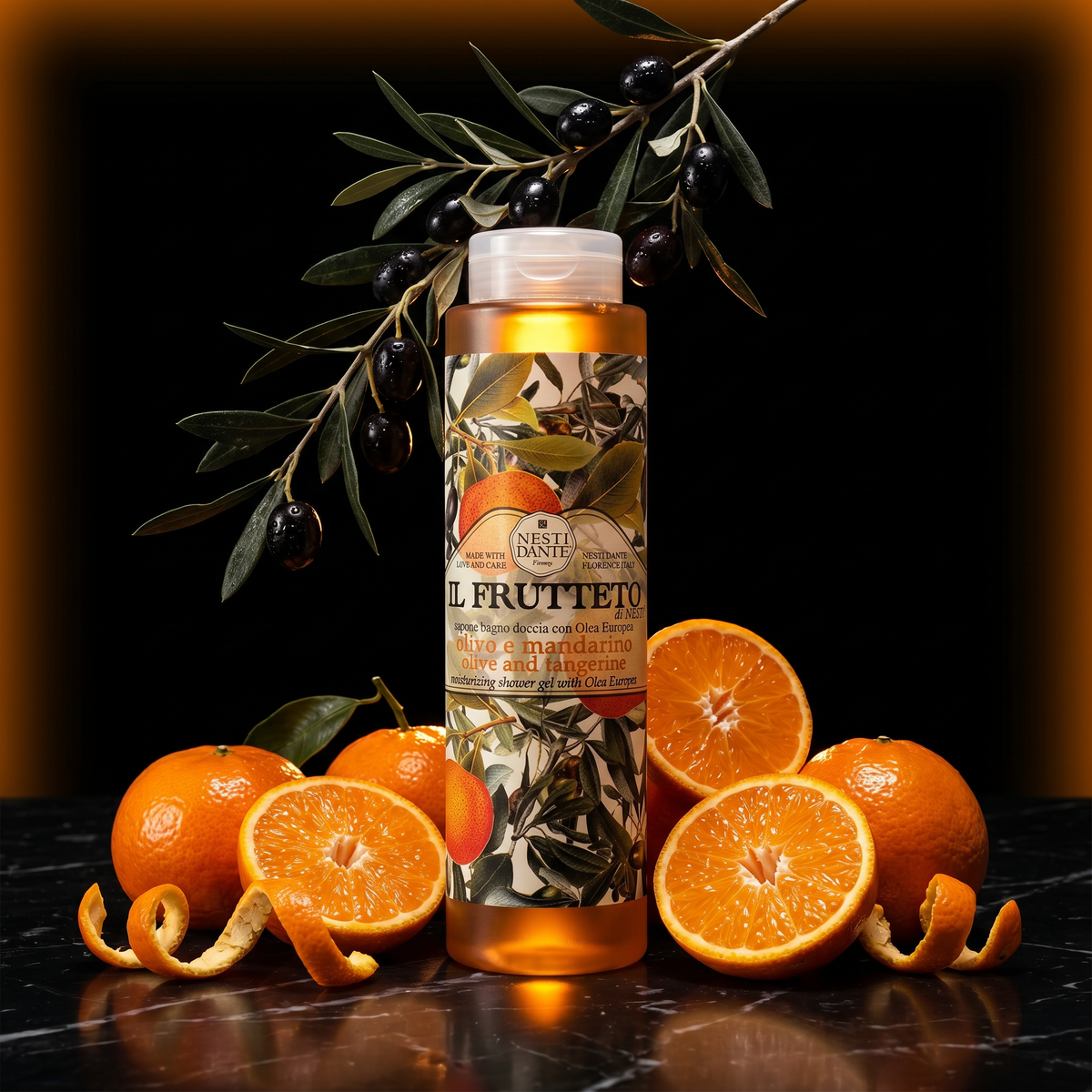 Nesti Dante Olive Oil & Tangerine Shower Gel 300ml | Moisturizing Citrus Wash