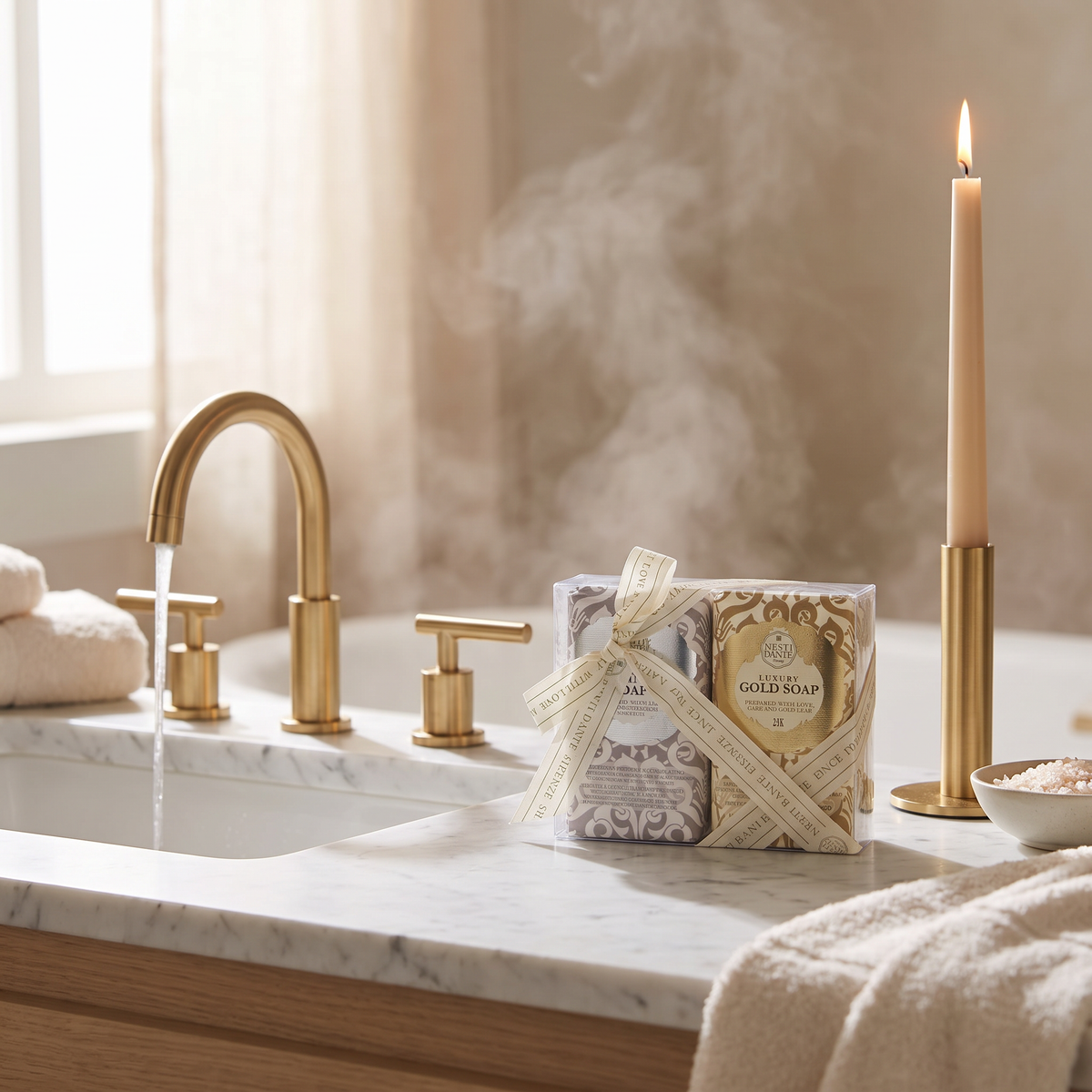 Nesti Dante Luxury Duo Gift Set | Gold & Platinum Soap 250g