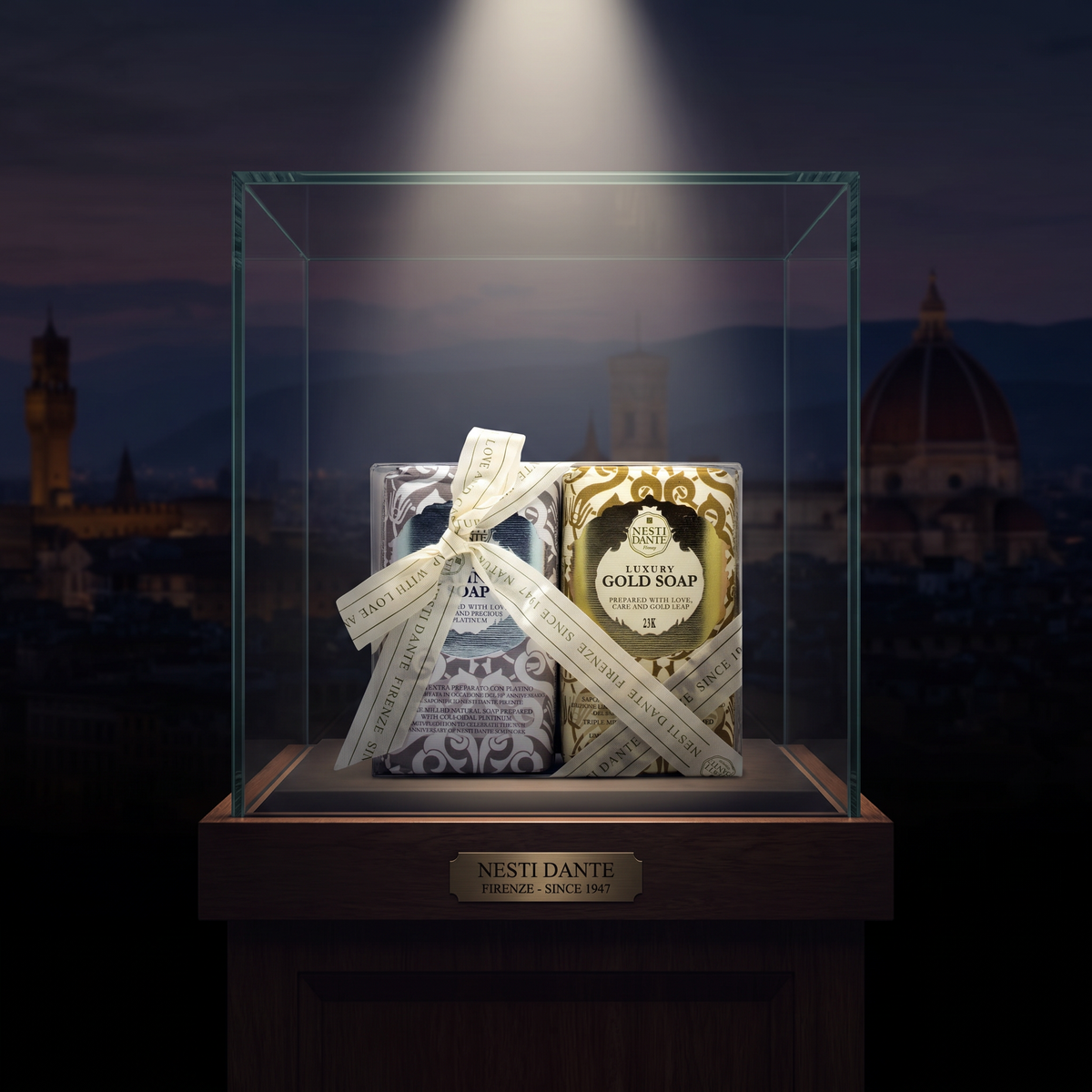 Nesti Dante Luxury Duo Gift Set | Gold & Platinum Soap 250g