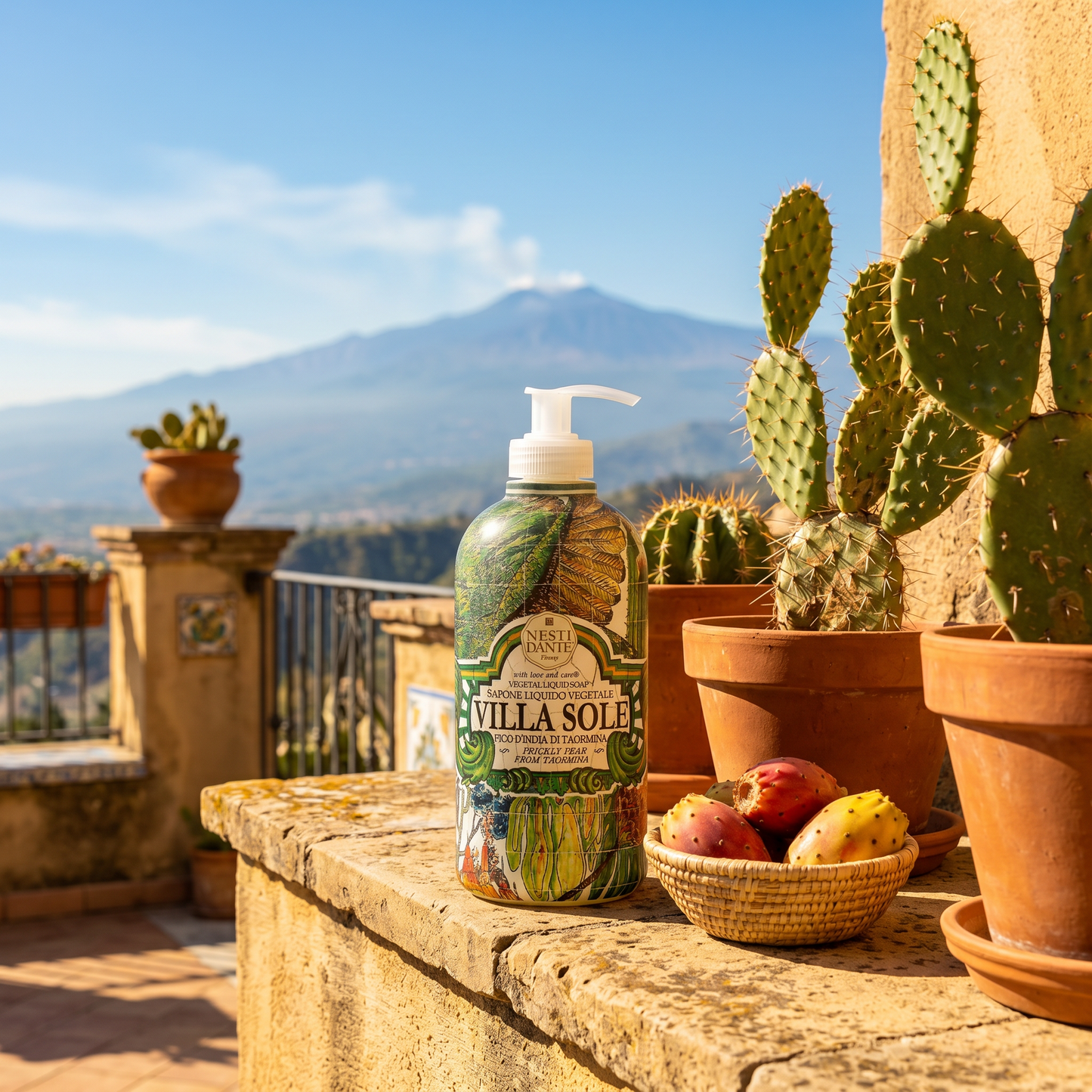 Nesti Dante Villa Sole Prickly Pear Liquid Soap 500ml | Fico d'India di Taormina