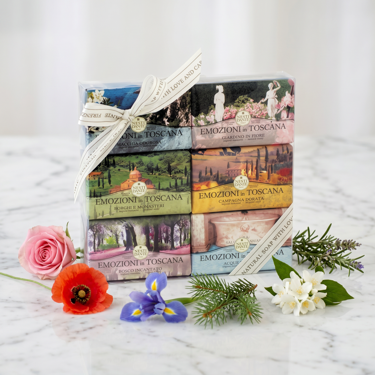 Nesti Dante Emozioni in Toscana Gift Set | 6 Tuscan-Inspired Soaps