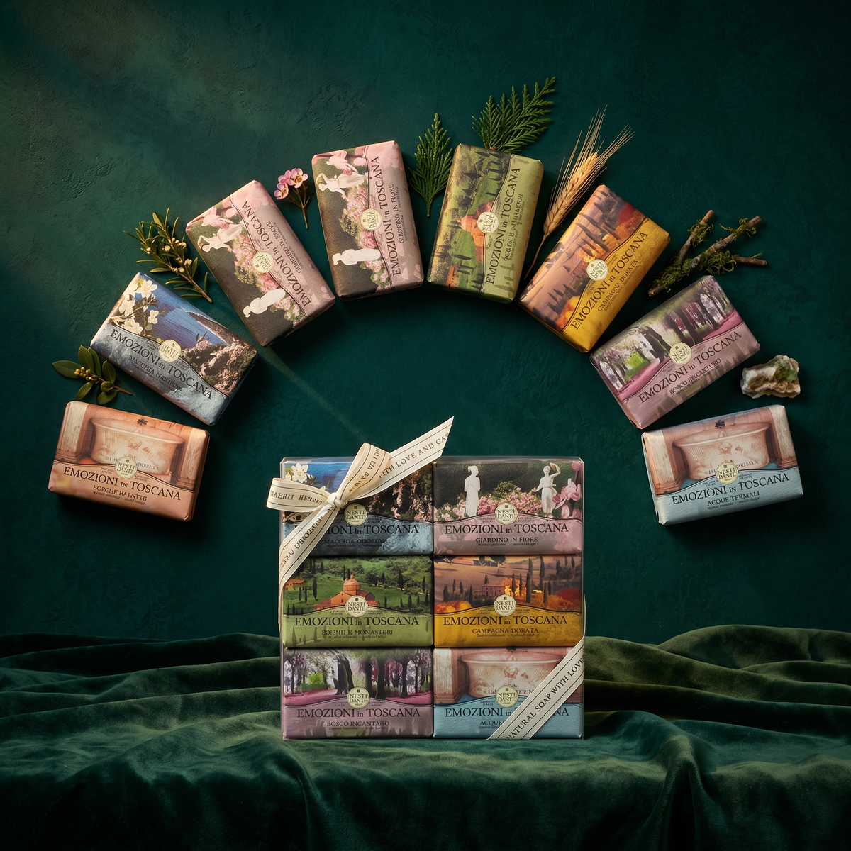 Nesti Dante Emozioni in Toscana Gift Set | 6 Tuscan-Inspired Soaps