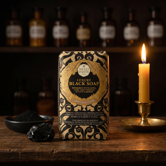 Nesti Dante Luxury Black Soap | Vegetal Active Carbon Soap 250g