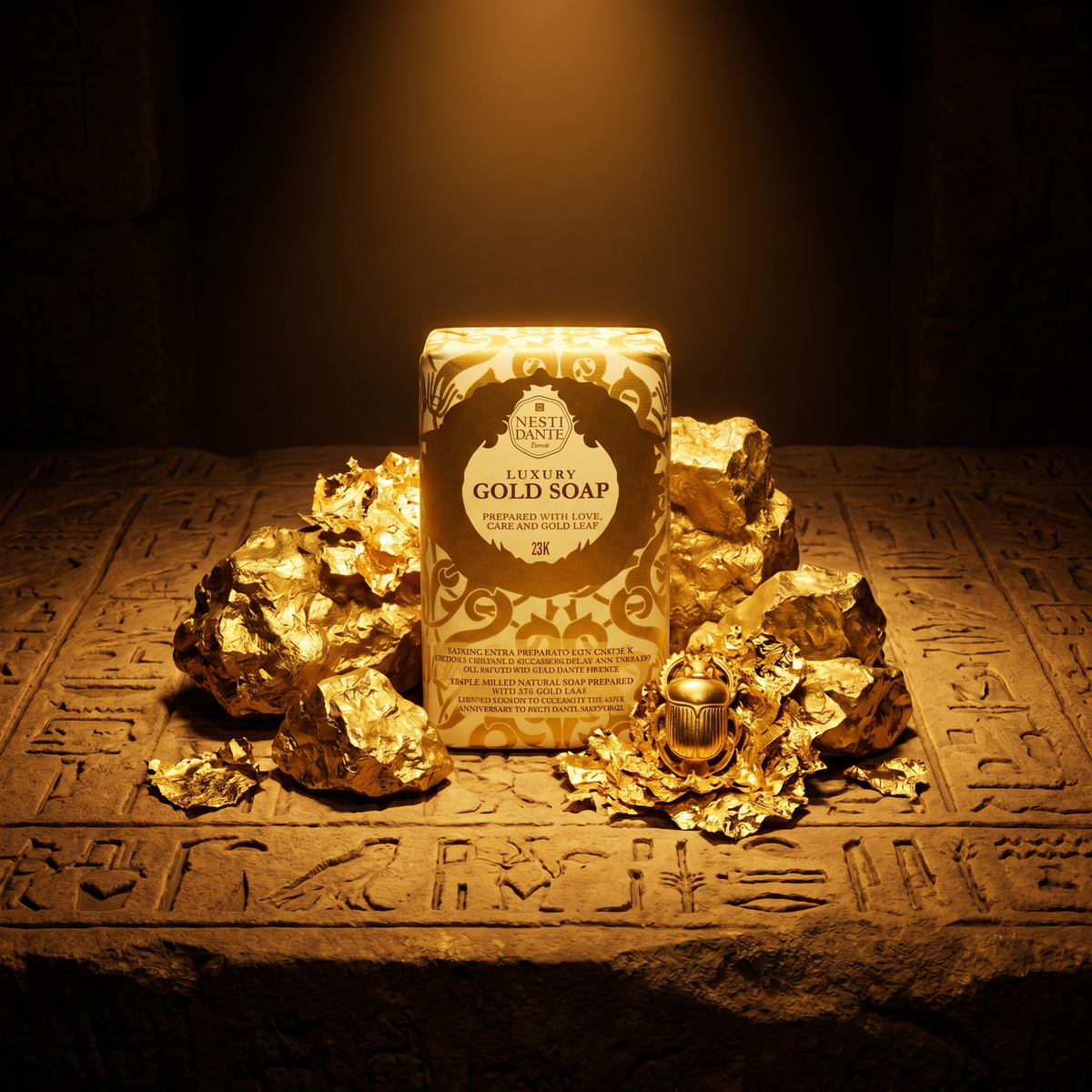Nesti Dante Gold Soap 250g | 23K Gold Leaf Luxury Bar