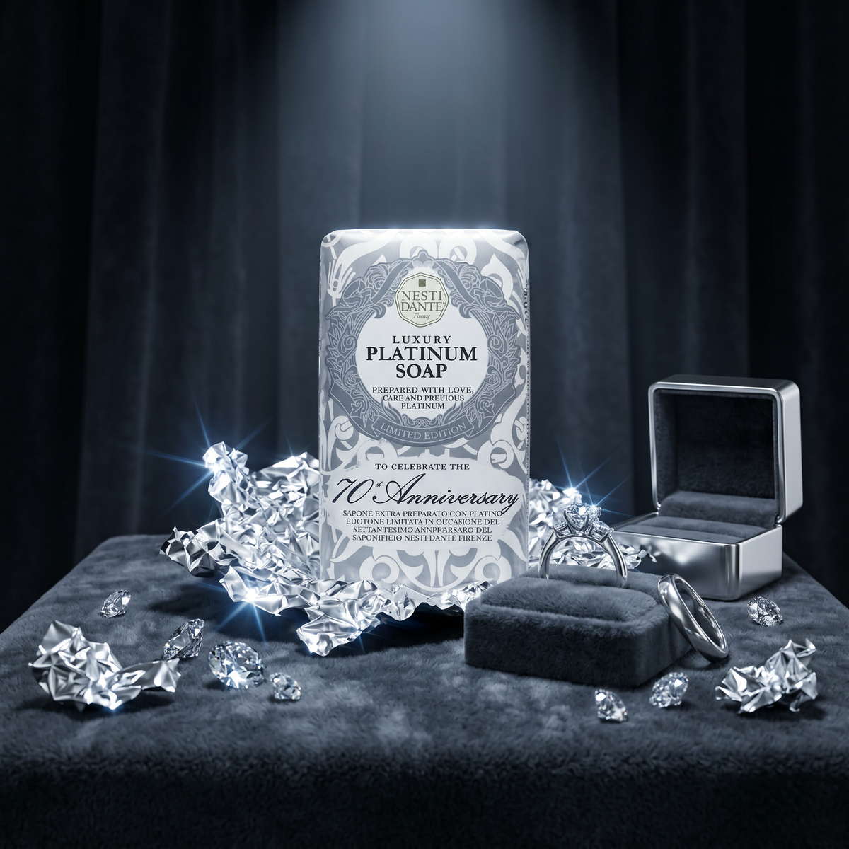Nesti Dante Platinum Soap 250g | 70th Anniversary Luxury Bar