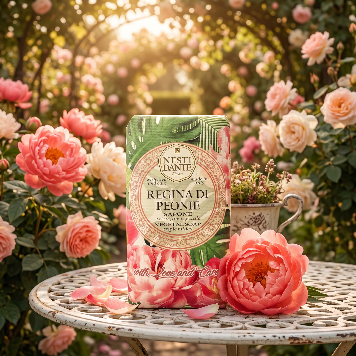 Nesti Dante Regina di Peonie Soap 250g | Peony Rose Fragrance