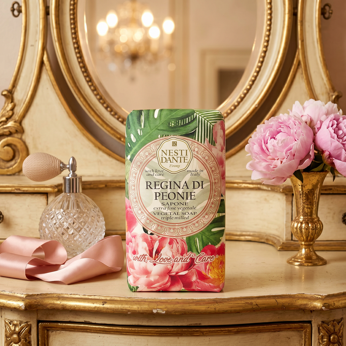 Nesti Dante Regina di Peonie Soap 250g | Peony Rose Fragrance