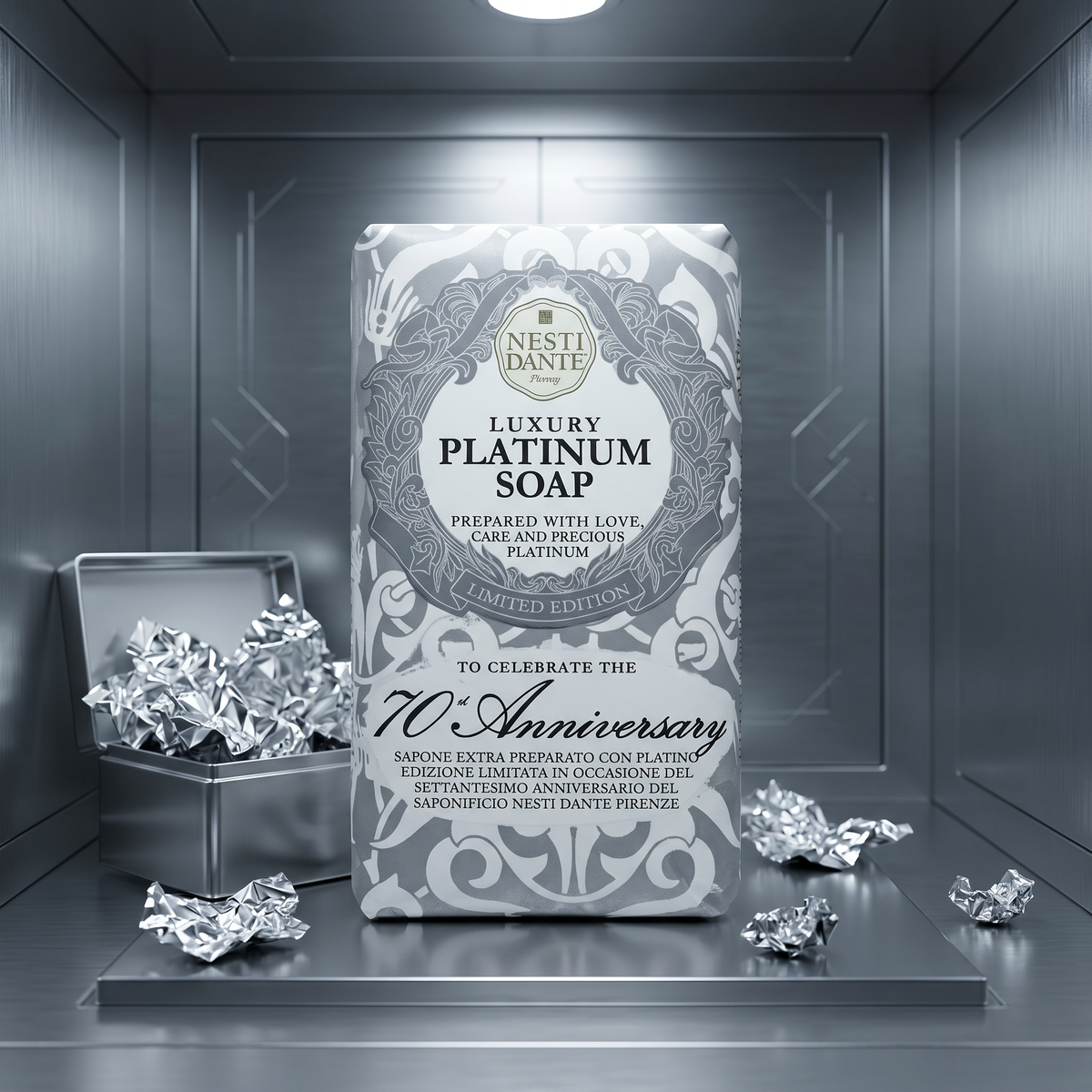 Nesti Dante Platinum Soap 250g | 70th Anniversary Luxury Bar